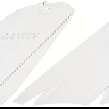 Mikina LANVIN Lanvin Embroidered Crew Sweatshirt Biela | RM-SS0004-J210-A23-04, 0