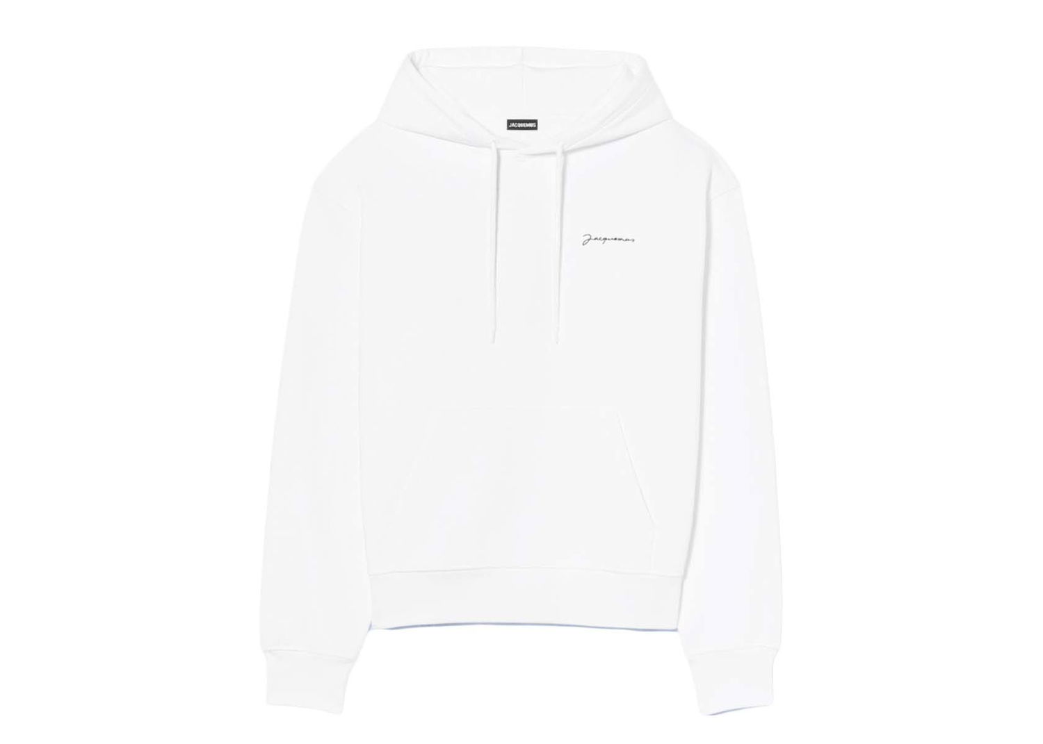 Mikina Jacquemus Le Sweatshirt Brode Embroidered Logo Hoodie Biela | 216JS300-2210 100, 0