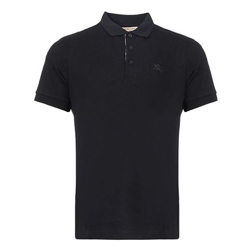 Polo tričko Burberry Logo Lapel Short Sleeve Polo Čierna | 40551241