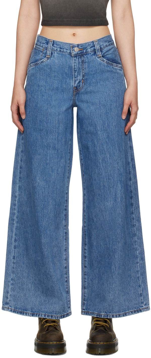 Nohavice a džínsy Levi's Blue '94 Baggy Wide Leg Jeans Navy | A5929-0002, 0