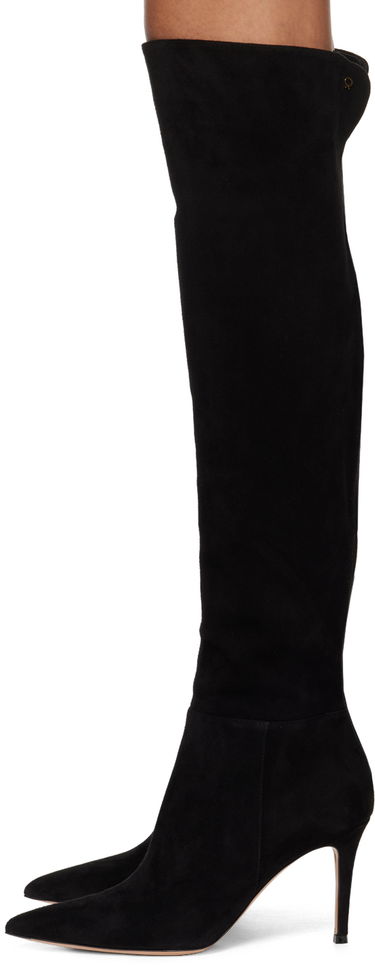 Tenisky a topánky Gianvito Rossi Jules Suede Tall Boots Čierna | G80222.85RIC.C45, 2