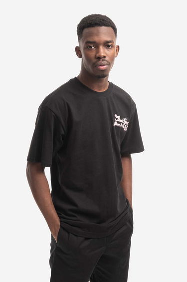 Tričko MARKET Print T-shirt Black Čierna | 399001144.0001, 0