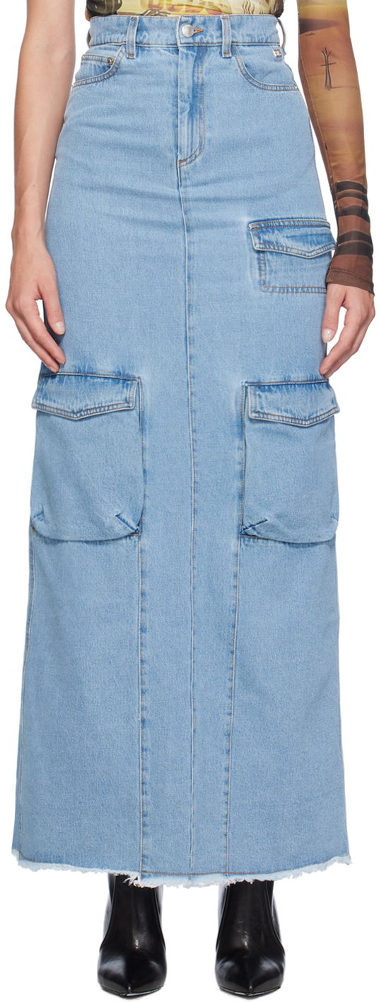 Sukňa GCDS Ultracargo Maxi Skirt Modrá | A2OW3201DA0, 0