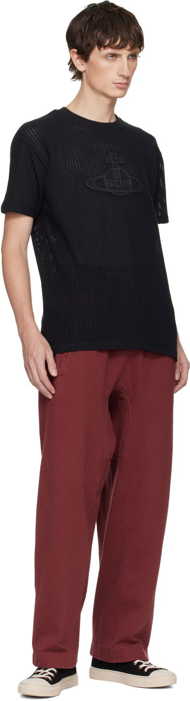 Tričko Vivienne Westwood Ribbed Orb Patch Classic T-shirt Čierna | 3G010044-J00A5-, 3