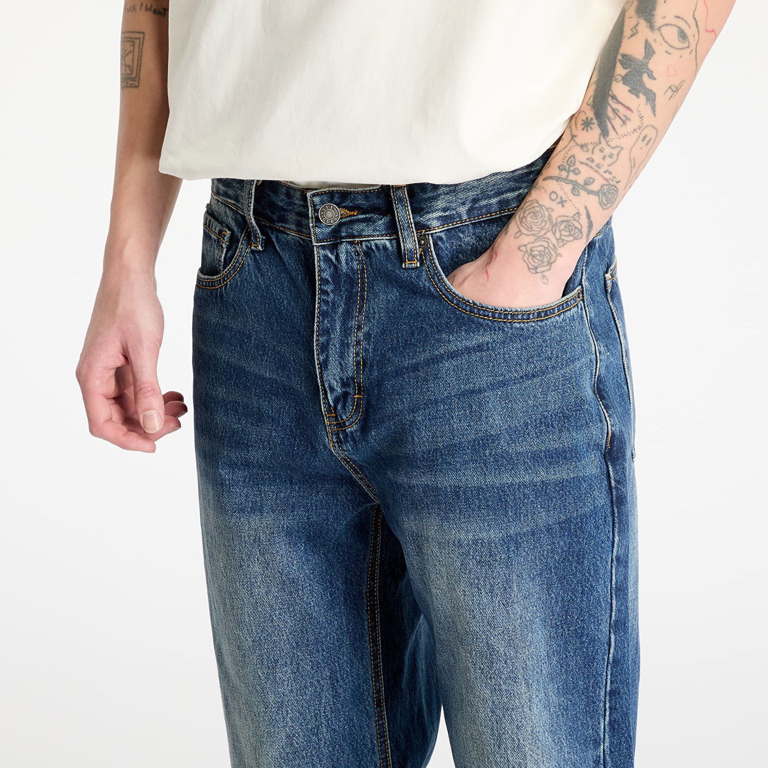Džínsy GUESS Guess Originals Kit Baggy Pants Modrá | M5RG51D4XYF-GDWO, 1