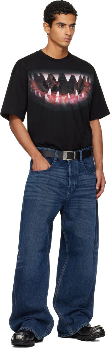 Tričko Diesel Shark Jaw Print T-Shirt Čierna | A19617-0PLAT-9XX, 4