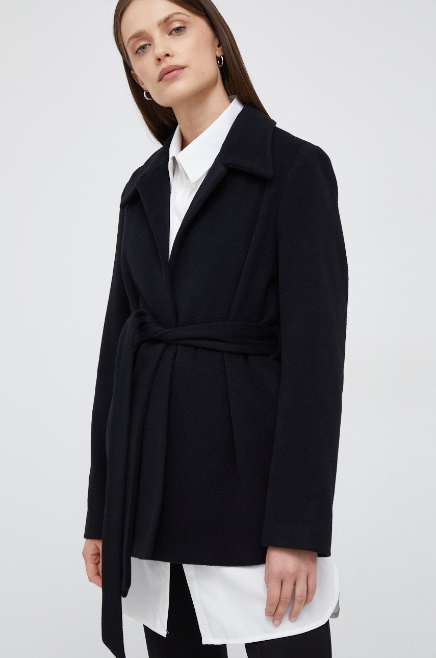 Trenčkot CALVIN KLEIN Coat Čierna | K20K204154.9BYY, 0