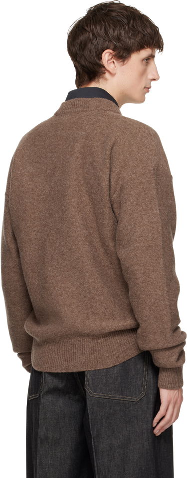 Sveter LEMAIRE Boxy Crewneck Sweater Hnedá | TO1417 LK107, 2