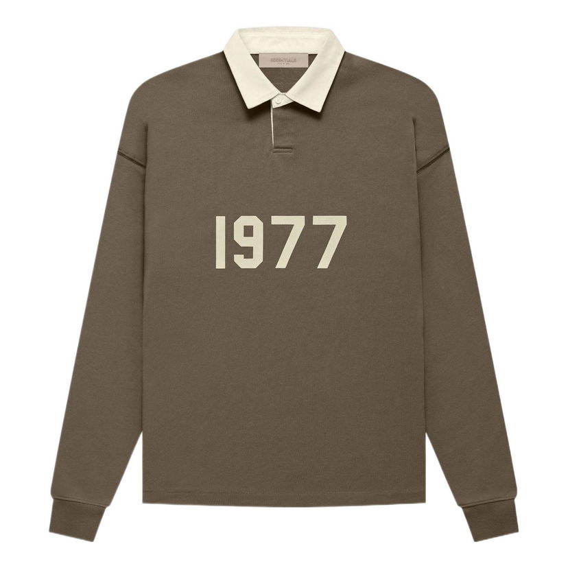 Polo tričko Fear of God Essentials 1977 Henley Rugby Polo Zelené | FOG-FW22-032