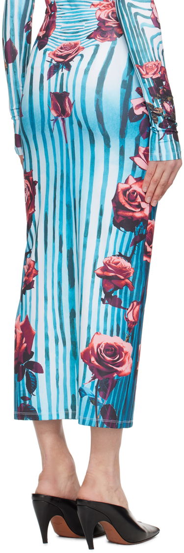 Sukňa Jean Paul Gaultier Flower Print Maxi Skirt Modrá | 24/25-F-JU088-J551-503001, 2