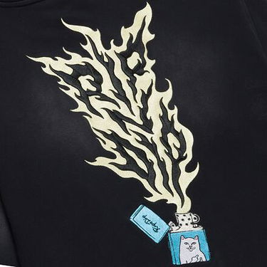 Mikina RIPNDIP Rip N Dip Ripnlit Vintage Wash Hoodie Size M Čierna | RNDSPR25117, 3