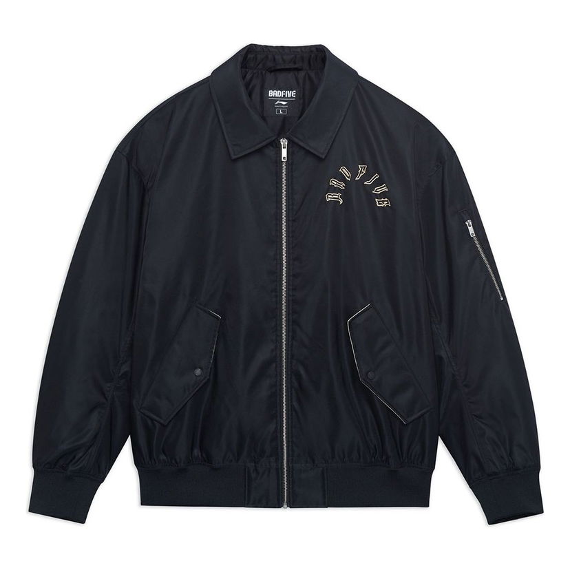 Bomber bunda Li-Ning Graphic Bomber Jacket Čierna | AJMT015-3