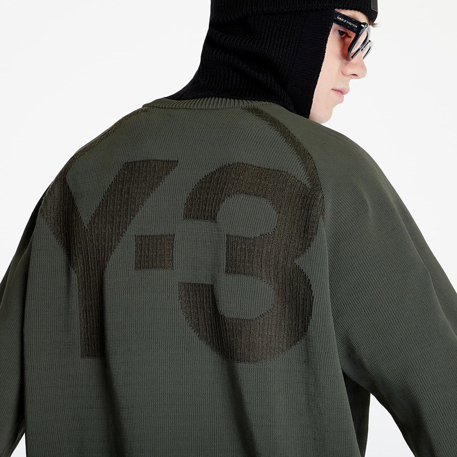 Mikina Y-3 Classic Knit Crewneck Sweatshirt Zelené | HT4501, 1