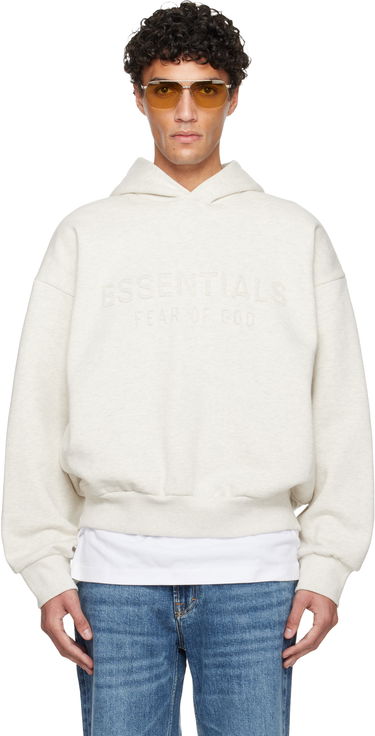 Mikina Fear of God Holiday Embossed 'Essentials' Classic Hoodie Béžová | 192HO256212F, 0