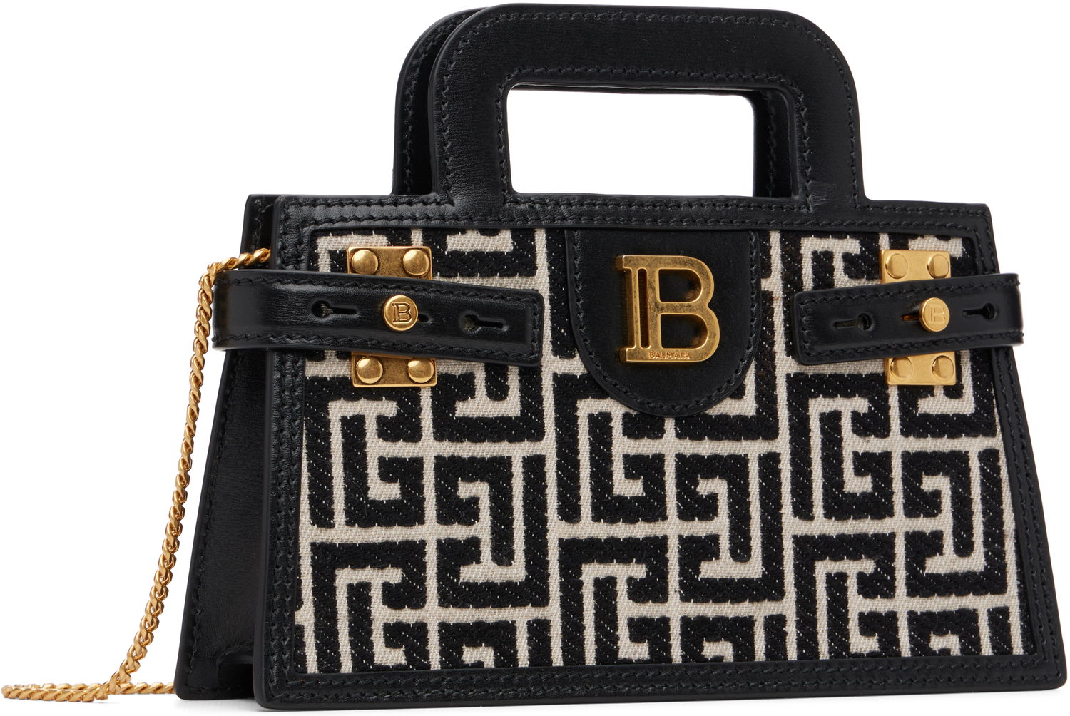 Kabelka Balmain B-Buzz Small Monogrammed Bag Rôznofarebný | FN1KJ997TJGH, 1