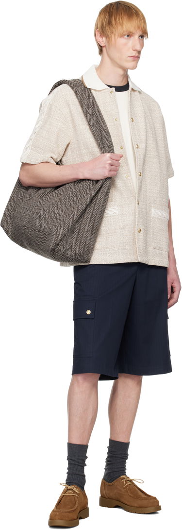 Košeľa Drôle de Monsieur Drôle De Monsieur 'La Chemise Tweed' Button-Up Shirt Béžová | G-SH216-CO186-BG, 3