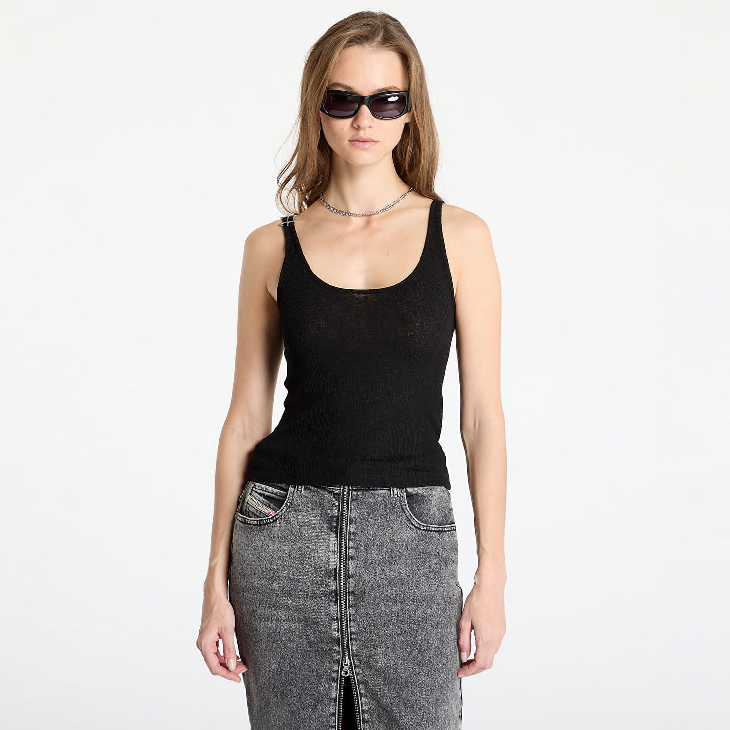 Tielko HELIOT EMIL HELIOT EMIL Alkali Tank Top Čierna | PRESS25_W_09_133_BLK01, 0