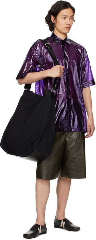 Košeľa Dries Van Noten Dries Van Noten Sheer Short Sleeve Shirt Fialová | 251-020762-1258, 3