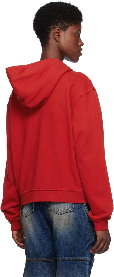 Mikina We11done We11done Zip Hoodie Červená | WD-TJ0-24-785-U-RD, 2