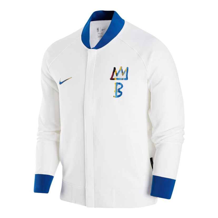 Bomber bunda Nike Brooklyn Nets City Edition Showtime Thermaflex Full-zip Jacket Biela | DR2197-100
