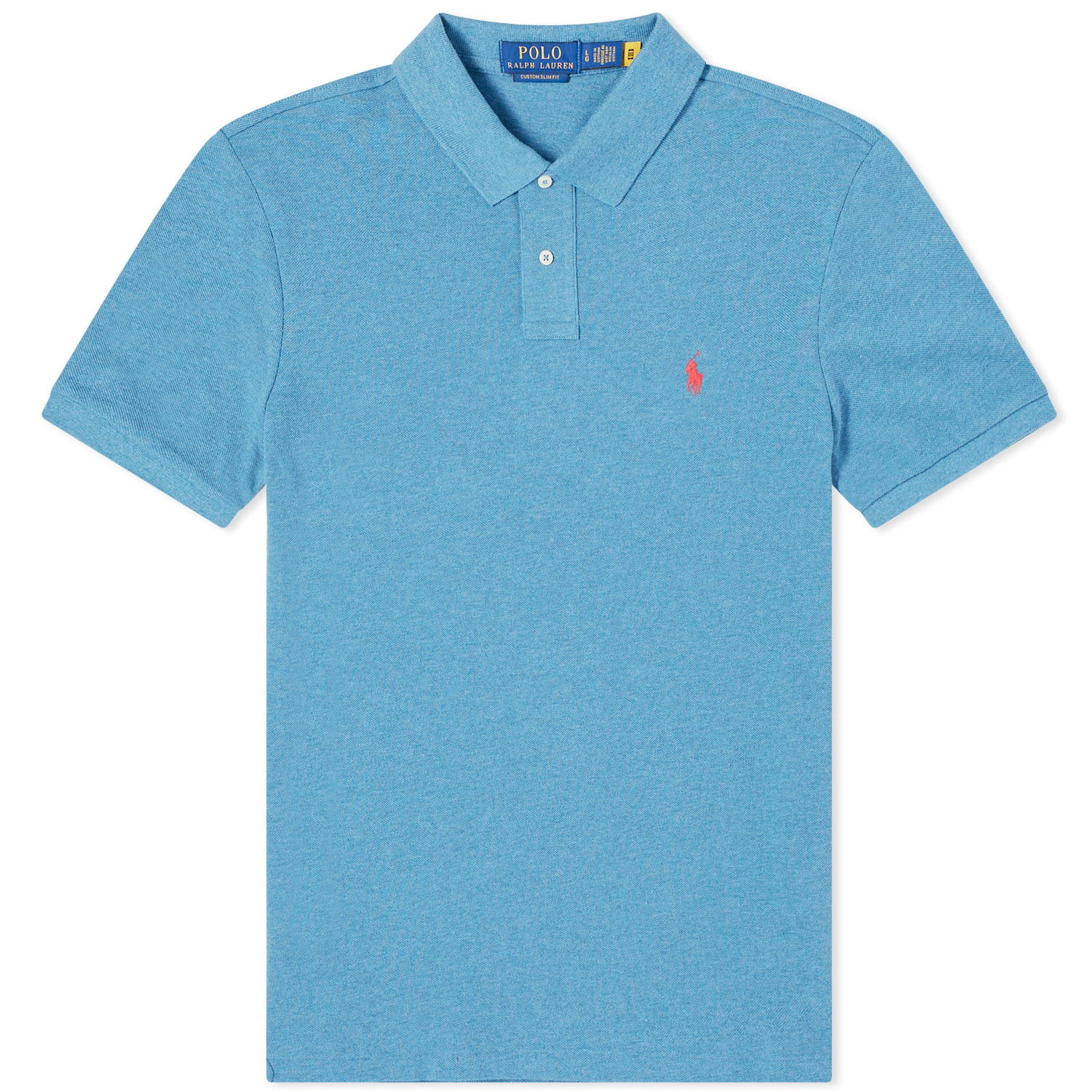 Polo tričko Polo by Ralph Lauren Custom Fit Polo Shirt Modrá | 710680784366, 0