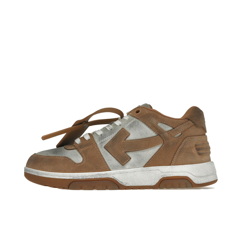 Tenisky a topánky Off-White Out Of Office "OOO" Low Tops Distressed Brown White Hnedá | OMIA189S22LEA0080174