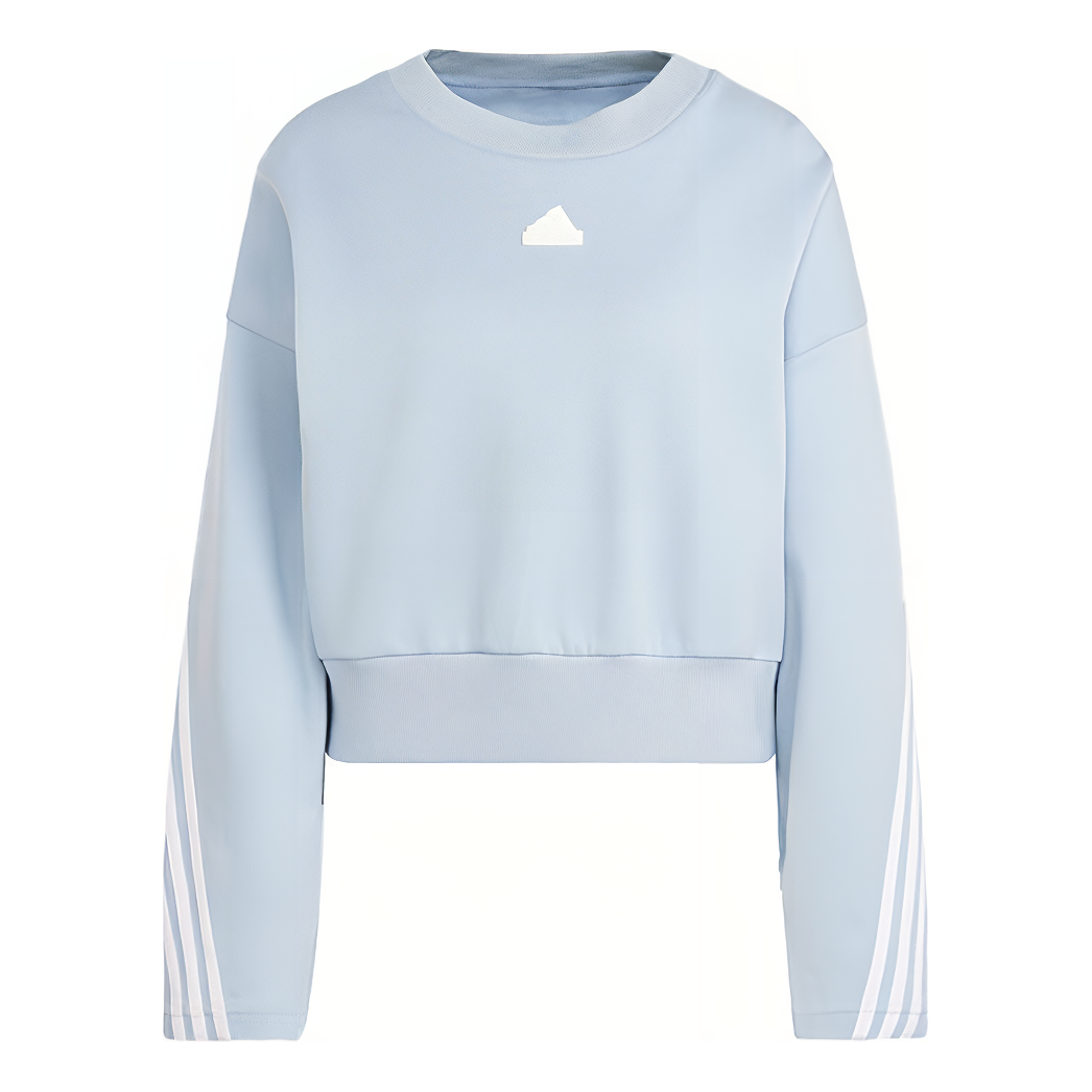 Sveter adidas Originals Future Icons 3-Stripes Cropped Sweatshirt Modrá | IL3056, 0