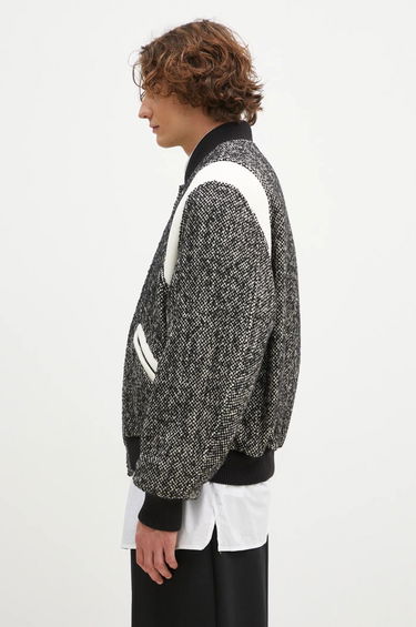 Bomber bunda KENZO WOOL VARSITY JACKET Metalická | FE65BL1489OX.99, 2