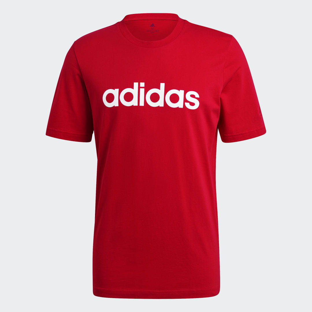 Tričko adidas Performance Sportswear Essentials Embroidered Linear Červená | GL0061, 0