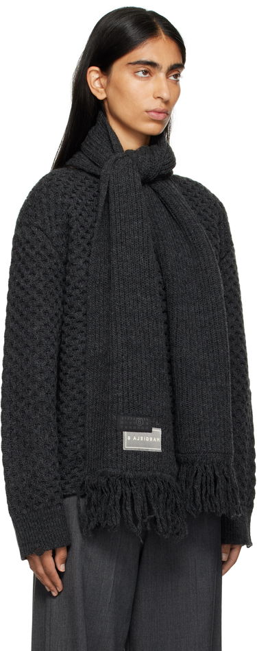 Sveter Maison Margiela MM6 Maison Margiela Knit Sweater with Scarf Šedá | S52HL0049 M13132, 1