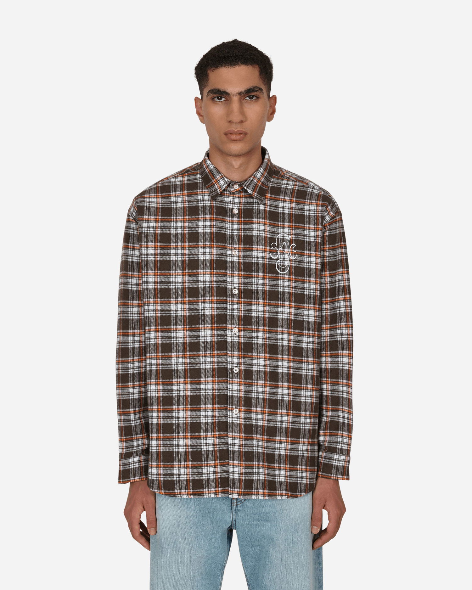 Košeľa Stockholm (Surfboard) Club Check Shirt Hnedá | FM4B30 001, 1