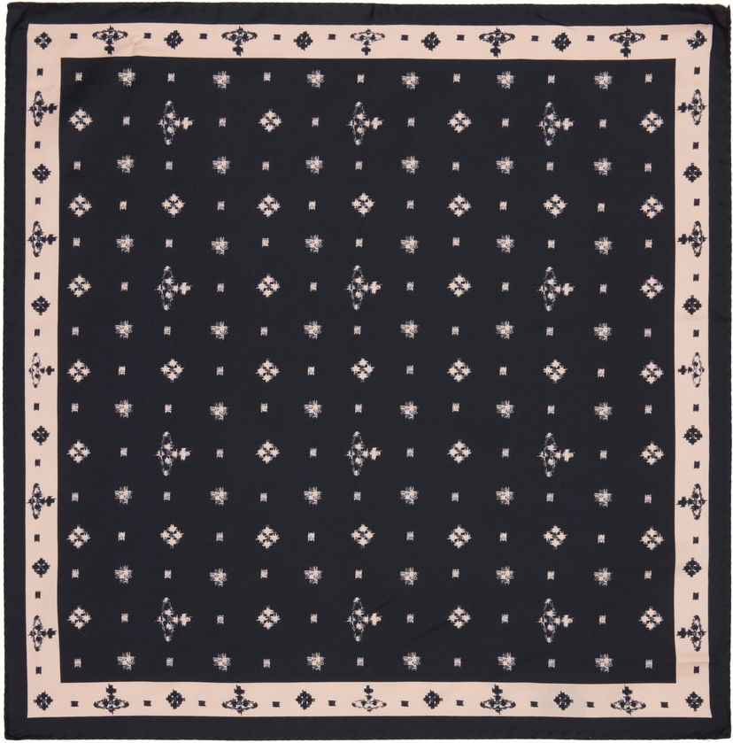 Šál Vivienne Westwood Vivienne Westwood Ikat Pocket Square Scarf Čierna | 8103014X-W01AE-