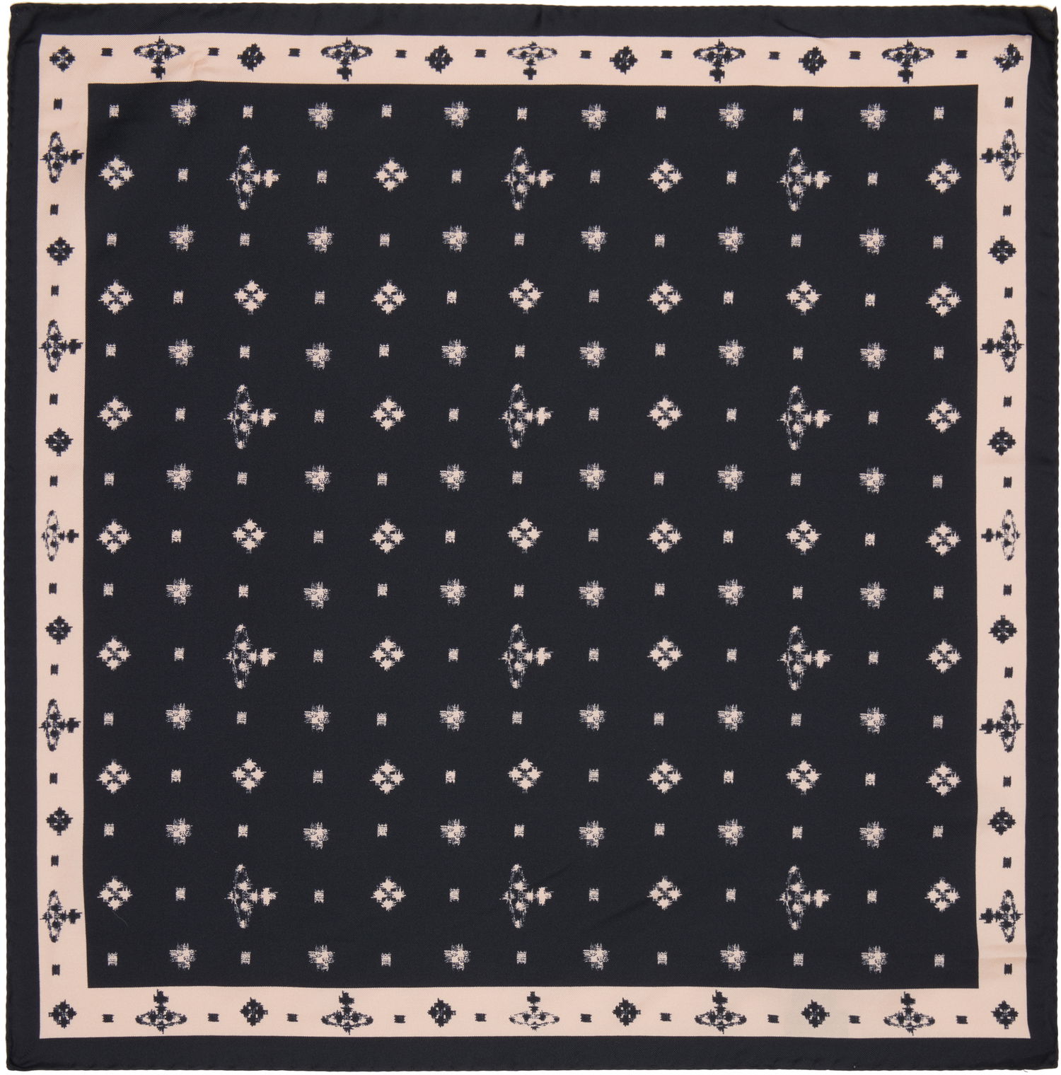 Šál Vivienne Westwood Vivienne Westwood Ikat Pocket Square Scarf Čierna | 8103014X-W01AE-, 0