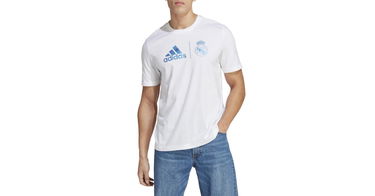 Tričko adidas Performance Real Madrid Graphic Tee Biela | ht6463, 1