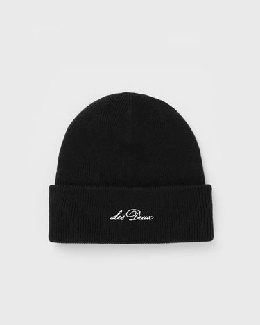 Kulicha Les Deux Wayne Embroidered Beanie Čierna | 1000673-100, 2