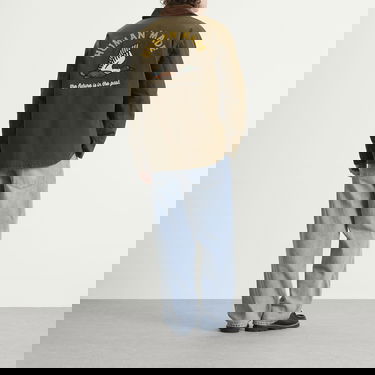 Bunda Human Made Hunting Jacket with Corduroy Collar and Utility Pockets Zelené | HM30JK021-OLV, 4