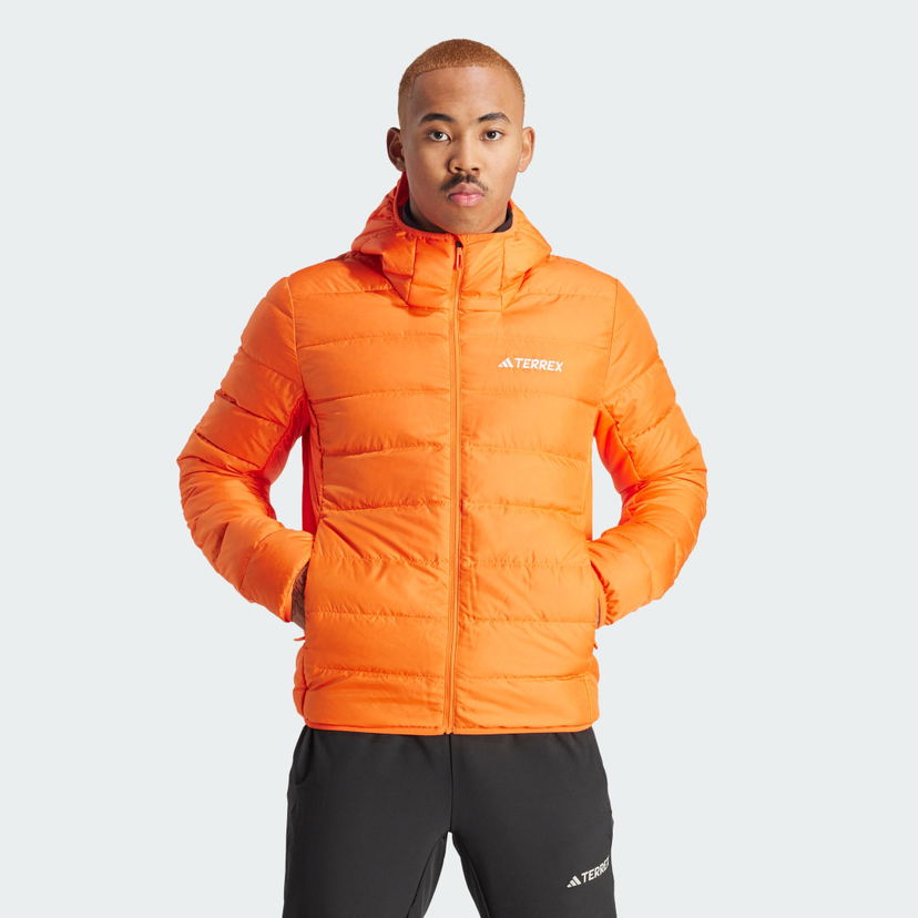 Bunda adidas Performance Terrex Multi Light Down Hooded Jacket Oranžová | IP3551