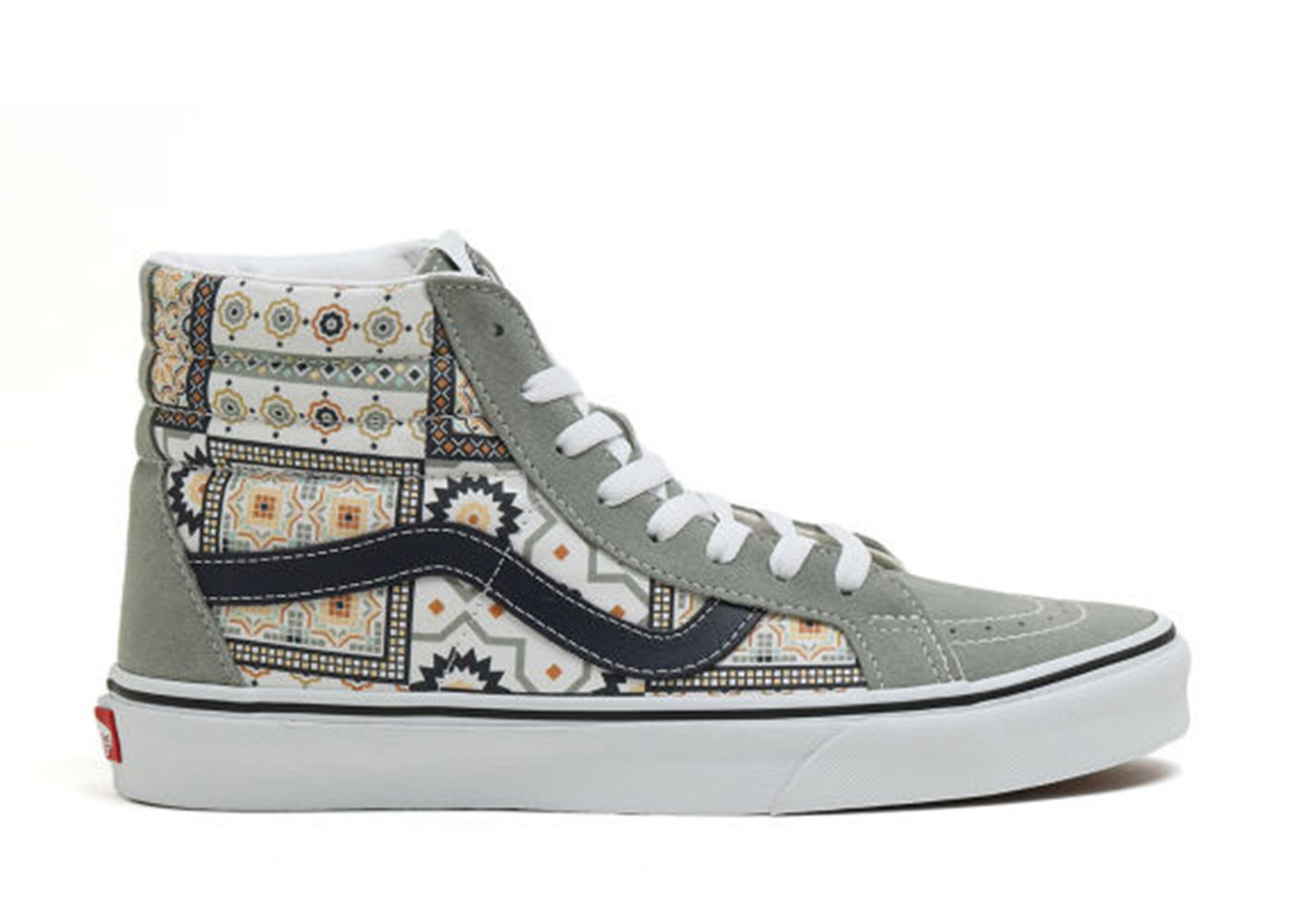 Tenisky a topánky Vans Sk8-Hi Reissue Morocccan Tile Dark Khaki Šedá | VN0A4BV8688, 0