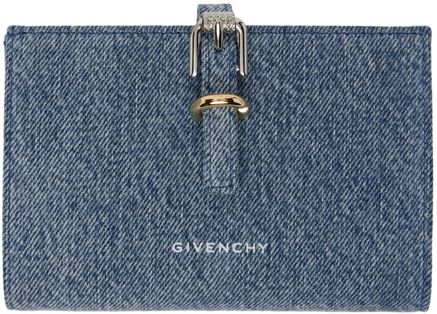 Peňaženka Givenchy Voyou Denim Wallet Modrá | BB60LNB20G420, 0