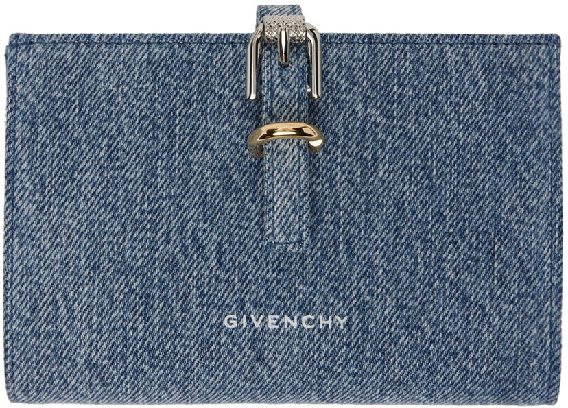 Peňaženka Givenchy Voyou Denim Wallet Modrá | BB60LNB20G420