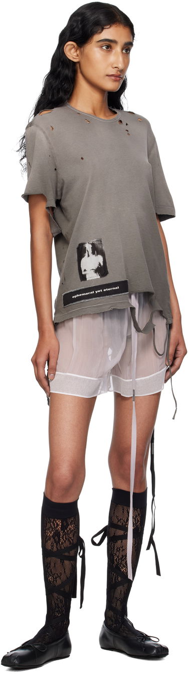 Šortky Ann Demeulemeester Ann Demeulemeester Gilla Lace Boxer Shorts Šedá | B0012822-FA608-050, 3