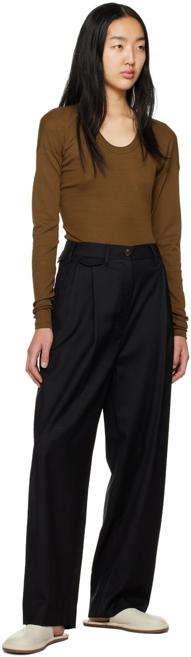 Nohavice TOTEME TOTEME Fluid Trousers Čierna | 224-2005-244, 3