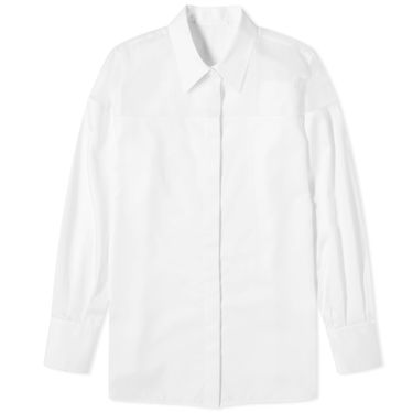 Košeľa Helmut Lang Sheer Panel Shirt, Size Large Biela | N09HW504-100, 0