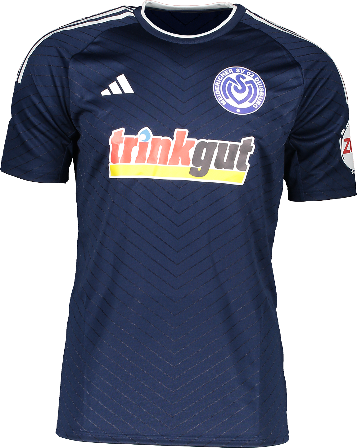 Dres adidas Originals MSV Duisburg 2024/2025 Soccer Jersey with Chevron Pattern Navy | msv4hr2649, 0