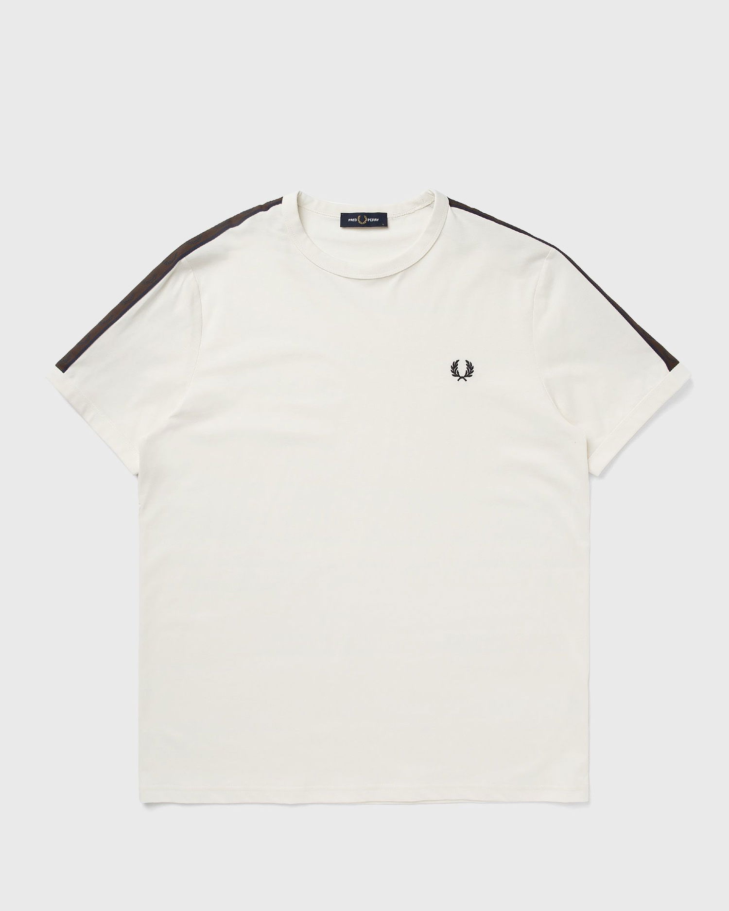 Tričko Fred Perry CONTRAST TAPE RINGER T-SHIRT Biela | M4613-42A, 0