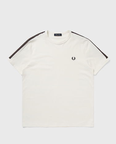 Tričko Fred Perry CONTRAST TAPE RINGER T-SHIRT Biela | M4613-42A, 0