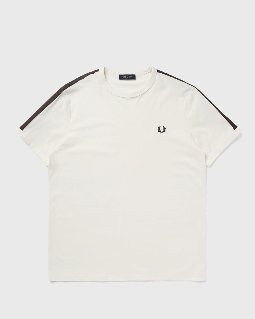 Tričko Fred Perry CONTRAST TAPE RINGER T-SHIRT Biela | M4613-42A
