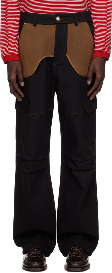 Cargo nohavice Andersson Bell Andersson Bell Inside Out Denim Cargo Pants Čierna | apa785m, 0