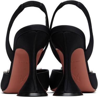 Tenisky a topánky Amina Muaddi Amina Muaddi Begum Slingback Heels Čierna | BEGUM SLING SATIN, 1