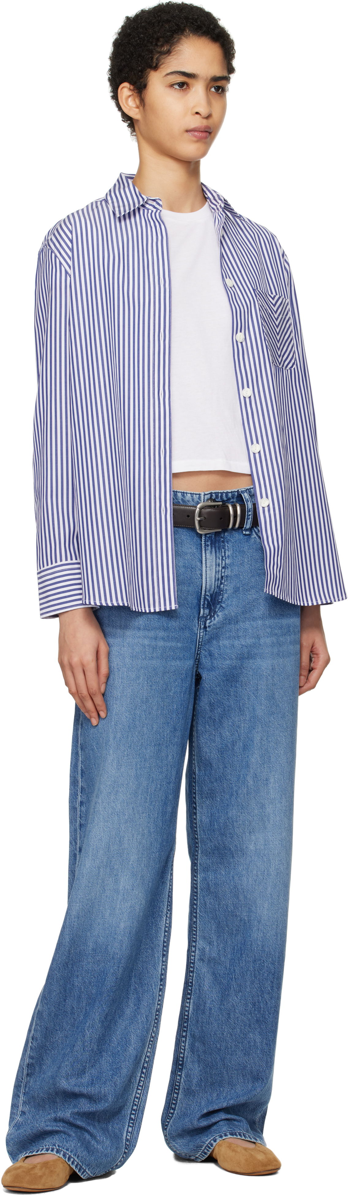 Rag & Bone 'The Logan' Mid-Rise Wide Leg Jeans